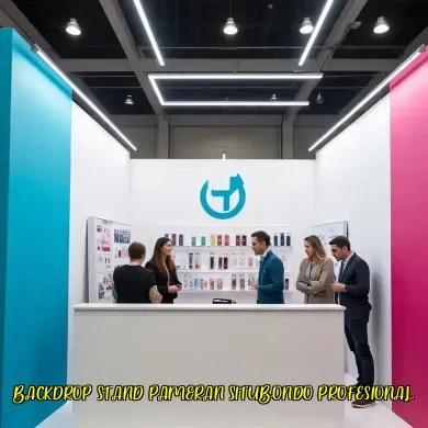 backdrop stand pameran situbondo profesional